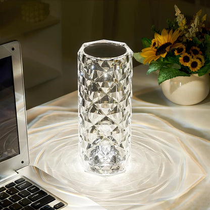 Lampe cristal tactile scintillante
