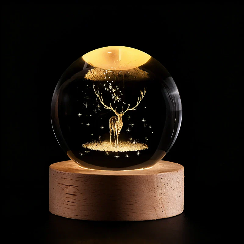 Boule de cristal lumineuse