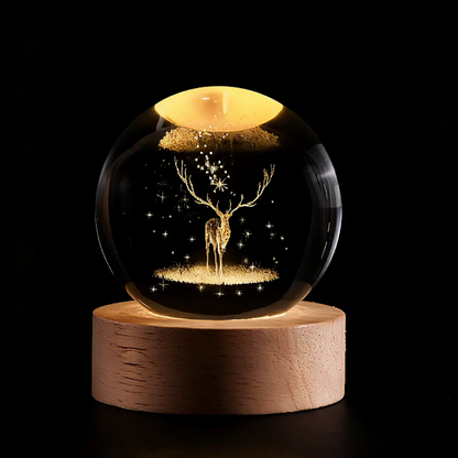 Boule de cristal lumineuse