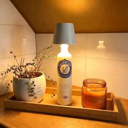 Lampe pour bouteille rechargeable