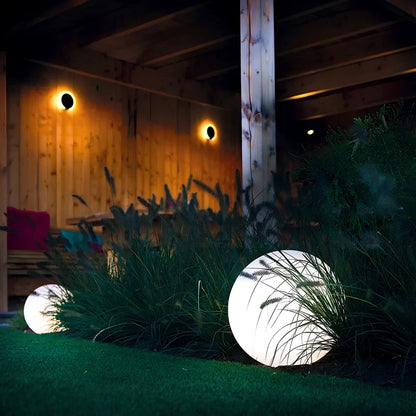 Lampe de jardin sphérique