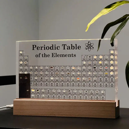 Tableau périodique avec éléments réels