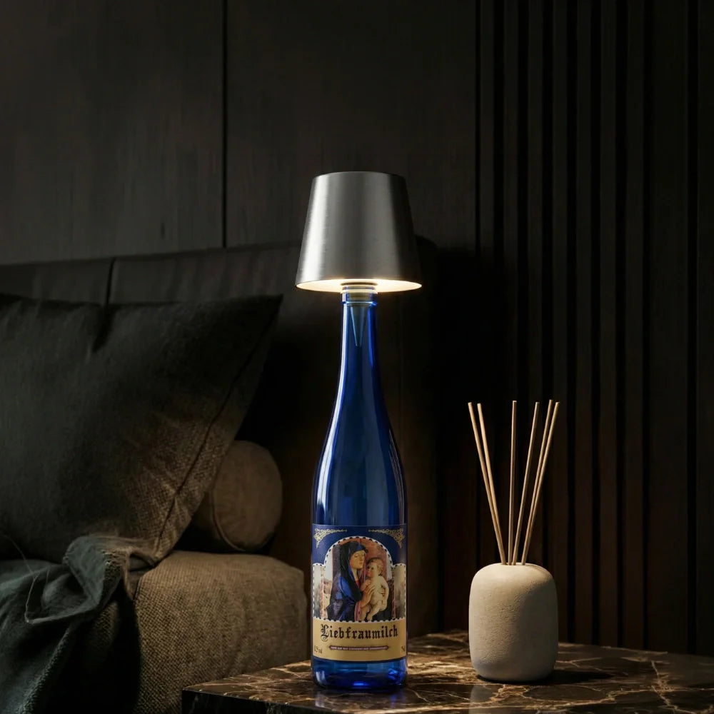 Lampe pour bouteille rechargeable
