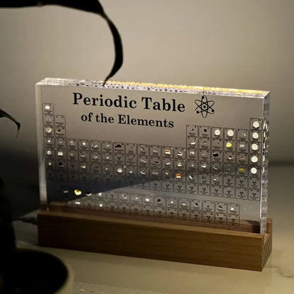 Tableau périodique avec éléments réels