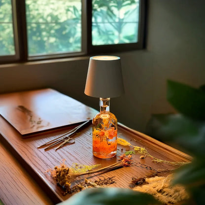 Lampe pour bouteille rechargeable