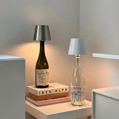 Lampe pour bouteille rechargeable