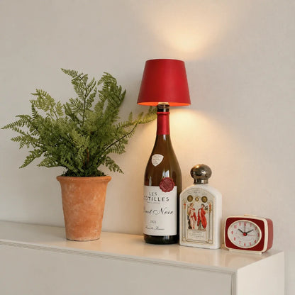 Lampe pour bouteille rechargeable