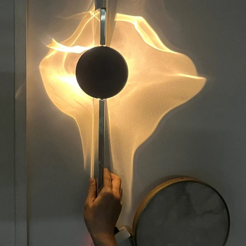 Applique murale vagues lumineuses