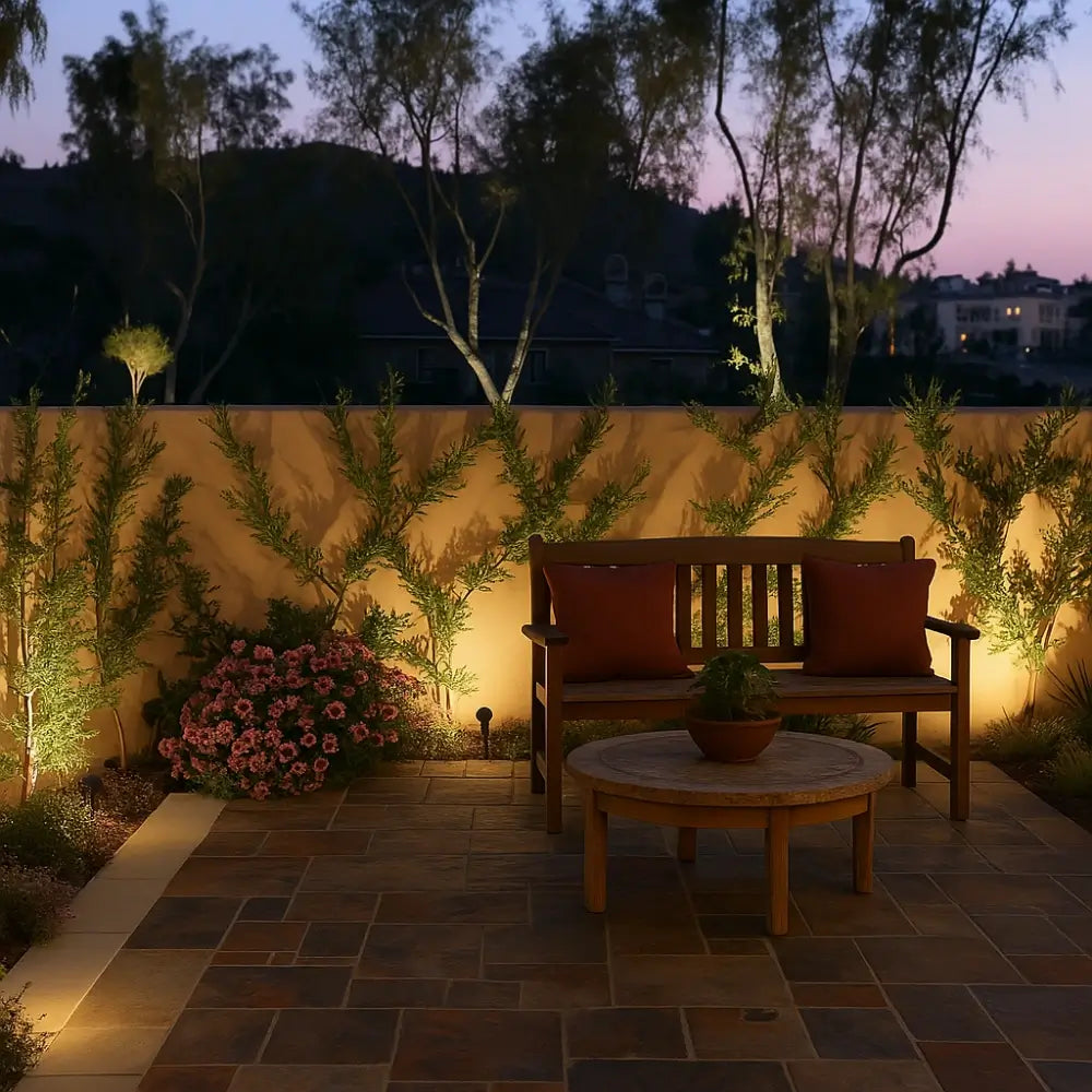 Projecteur solaire de jardin