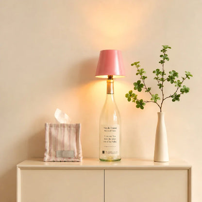 Lampe pour bouteille rechargeable