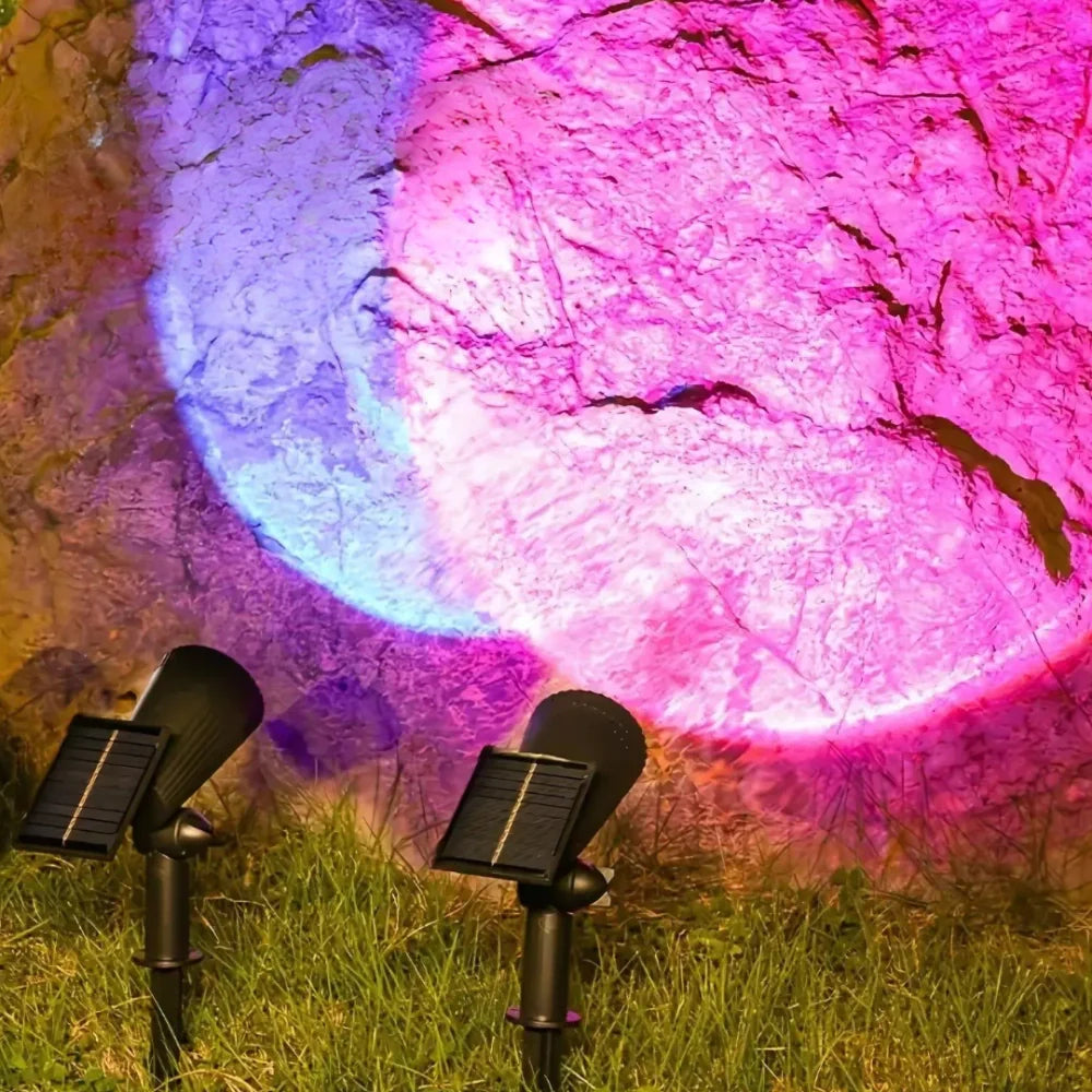 Projecteur solaire de jardin
