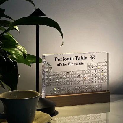 Tableau périodique avec éléments réels