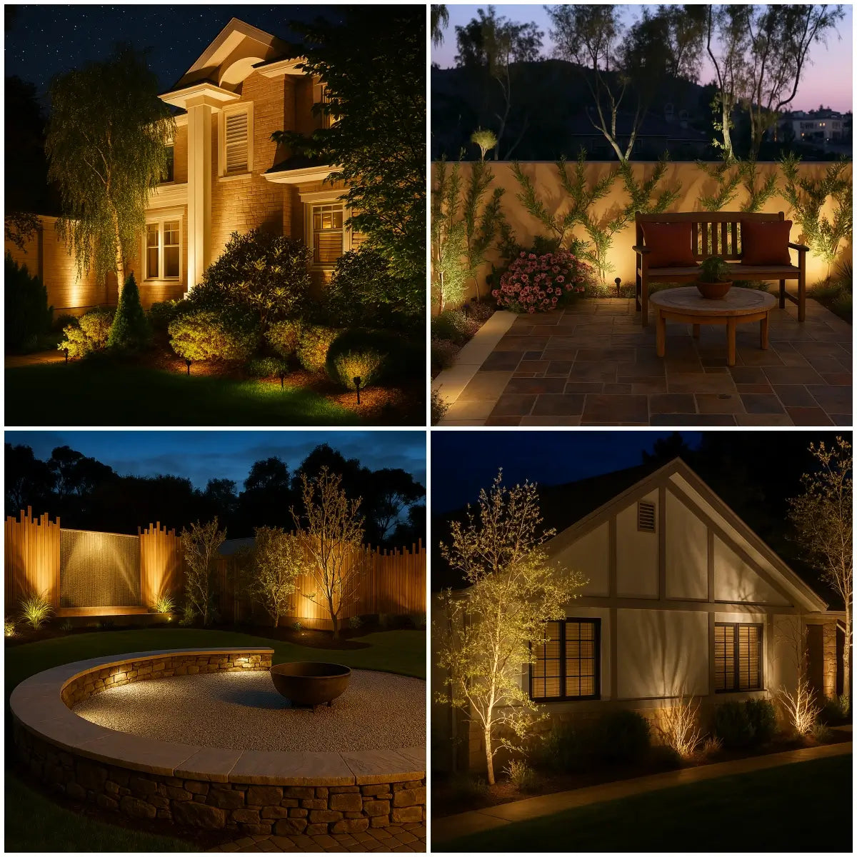 Projecteur solaire de jardin
