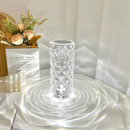 Lampe cristal tactile scintillante