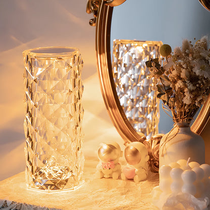 Lampe cristal tactile scintillante