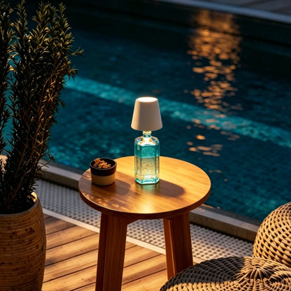 Lampe pour bouteille rechargeable