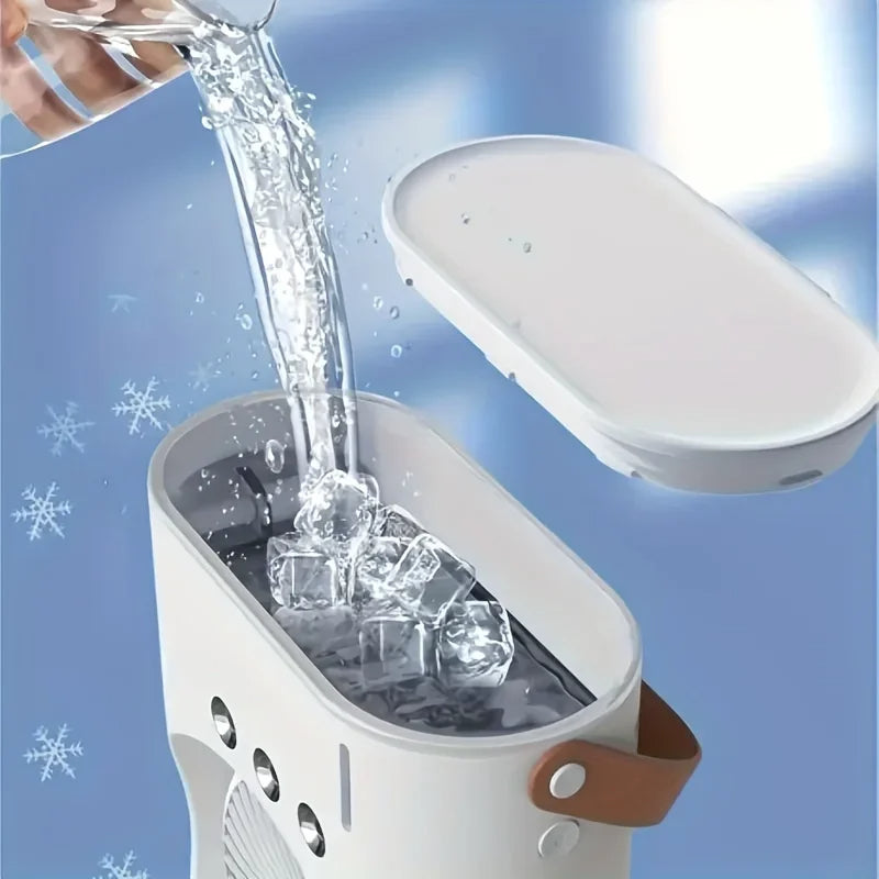 Ventilateur climatiseur double tête portable