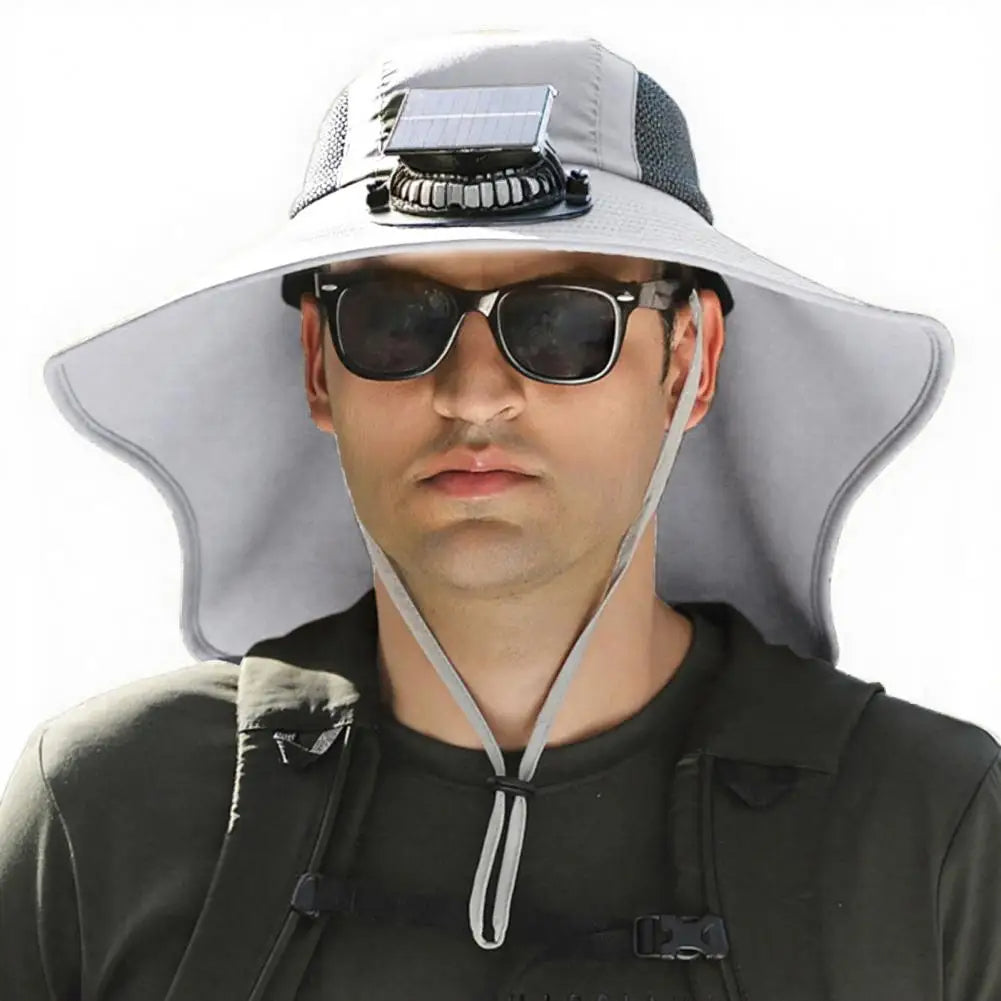 Chapeau Visière Ventilé à Charge Solaire