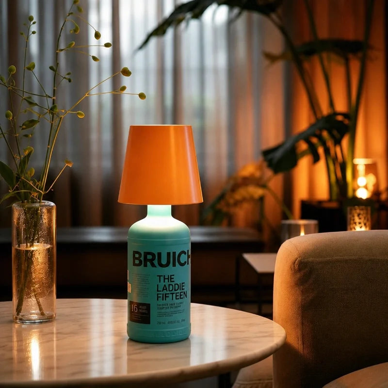 Lampe pour bouteille rechargeable