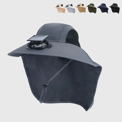 Chapeau Visière Ventilé à Charge Solaire