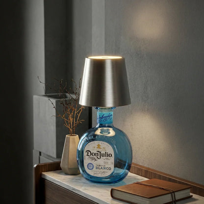 Lampe pour bouteille rechargeable