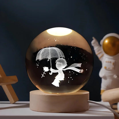 Boule de cristal lumineuse