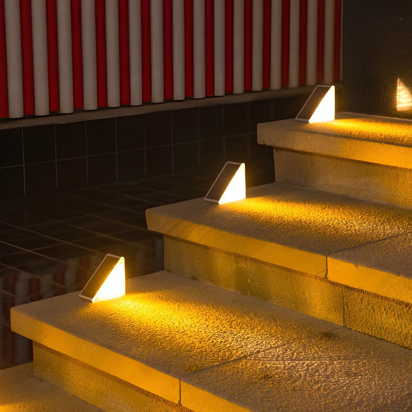 Lumière d'escalier solaire