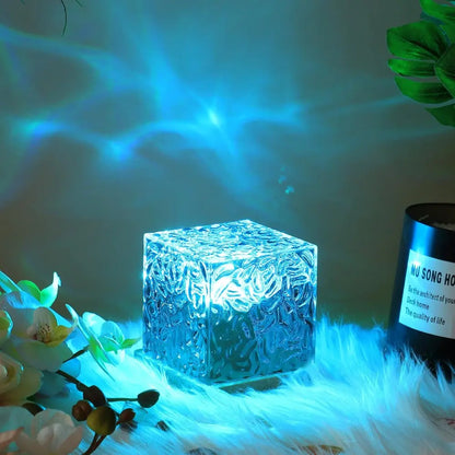 Cube lumineux aurores boréales