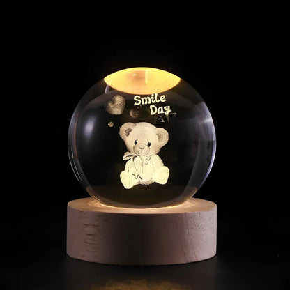 Boule de cristal lumineuse