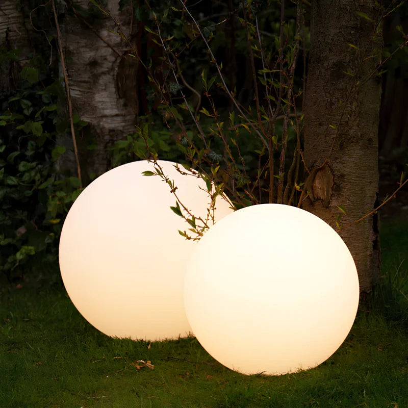 Lampe de jardin sphérique