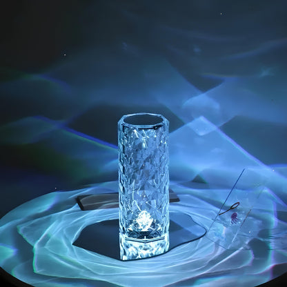 Lampe cristal tactile scintillante