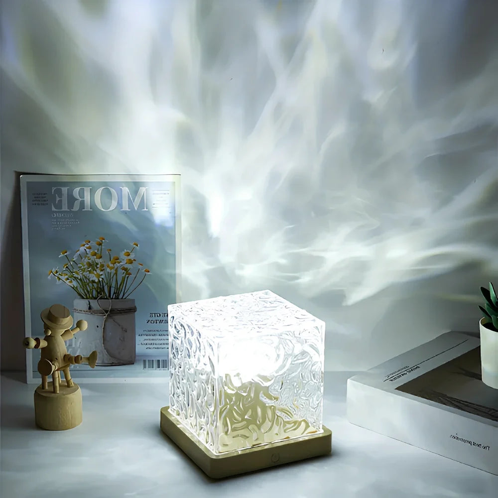 Cube lumineux aurores boréales
