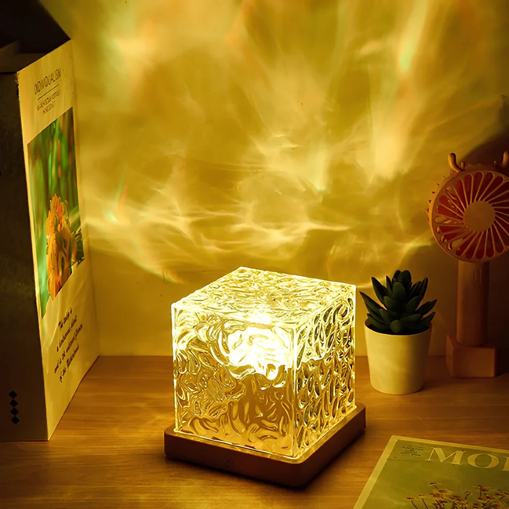 Cube lumineux aurores boréales