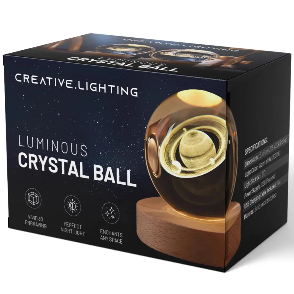 Boule de cristal lumineuse