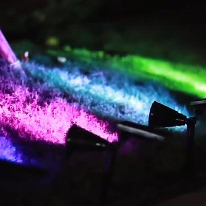 Projecteur solaire de jardin