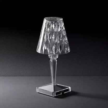 Lampe cristal scintillant tactile