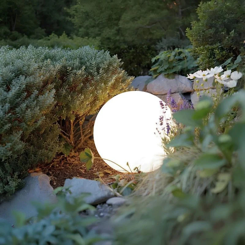Lampe de jardin sphérique