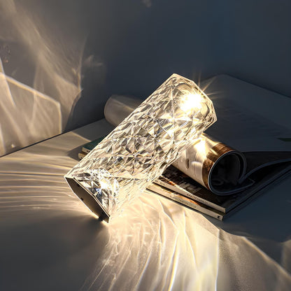 Lampe cristal tactile scintillante