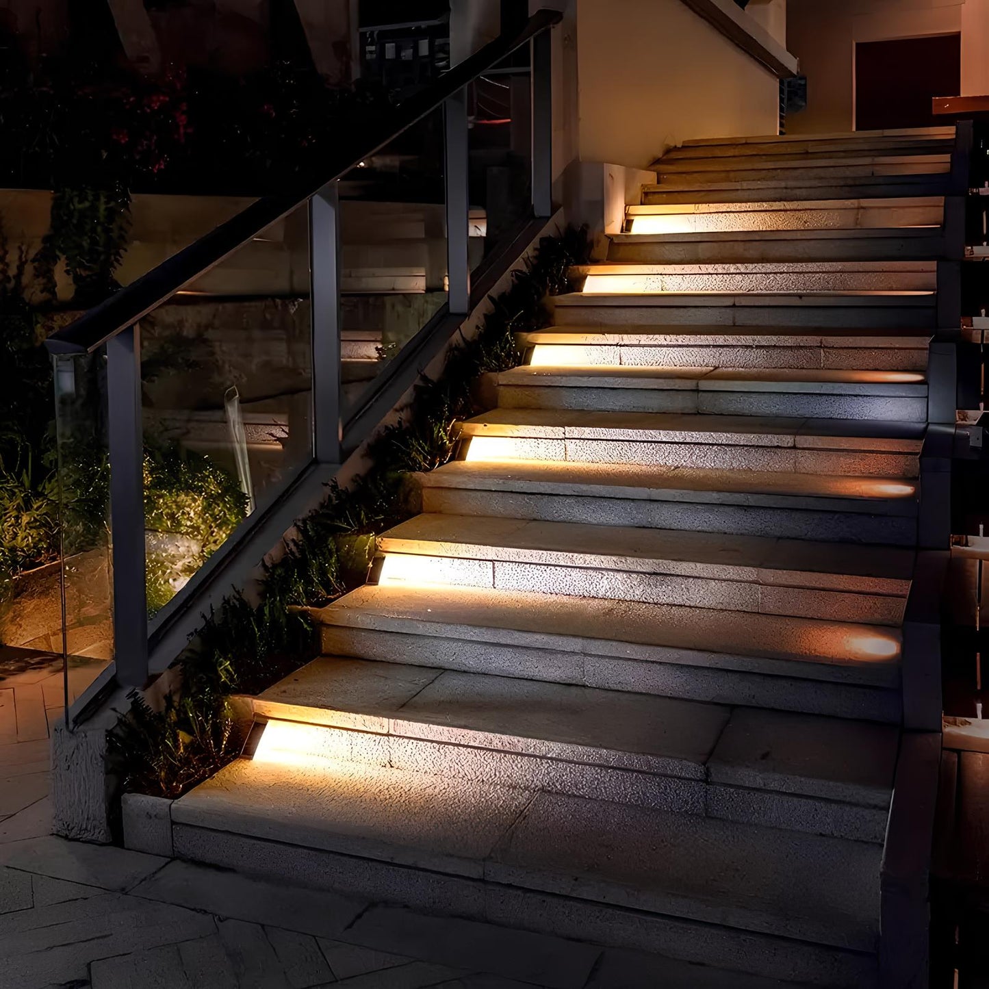 Lumière d'escalier solaire