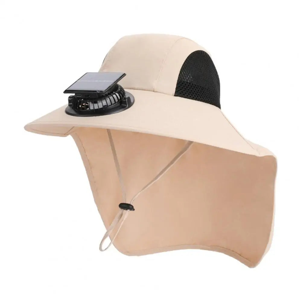 Chapeau Visière Ventilé à Charge Solaire