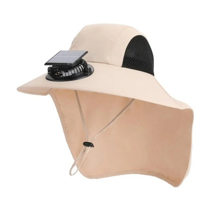 Chapeau Visière Ventilé à Charge Solaire