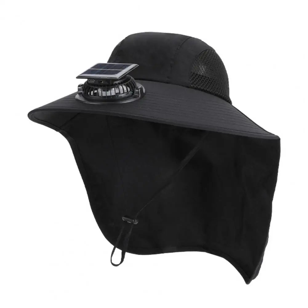 Chapeau Visière Ventilé à Charge Solaire
