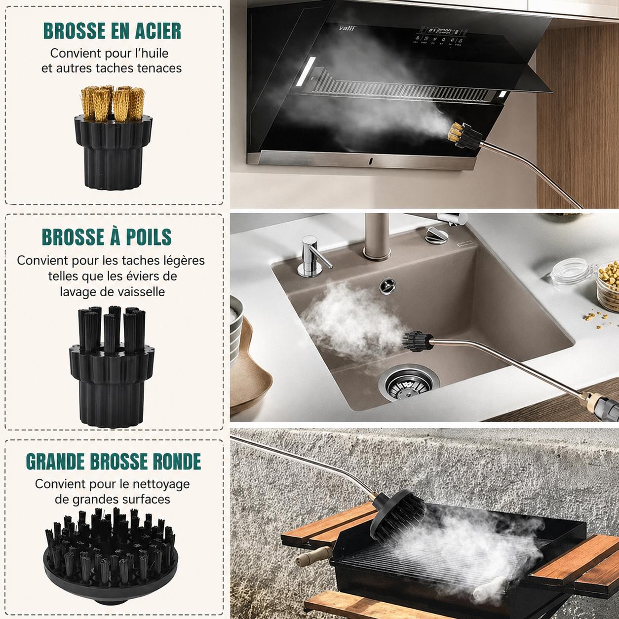 Nettoyeur Vapeur Haute Pression 2500W