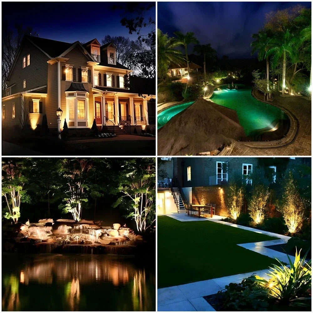 Projecteur solaire de jardin