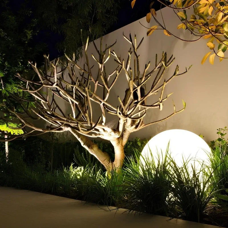 Lampe de jardin sphérique