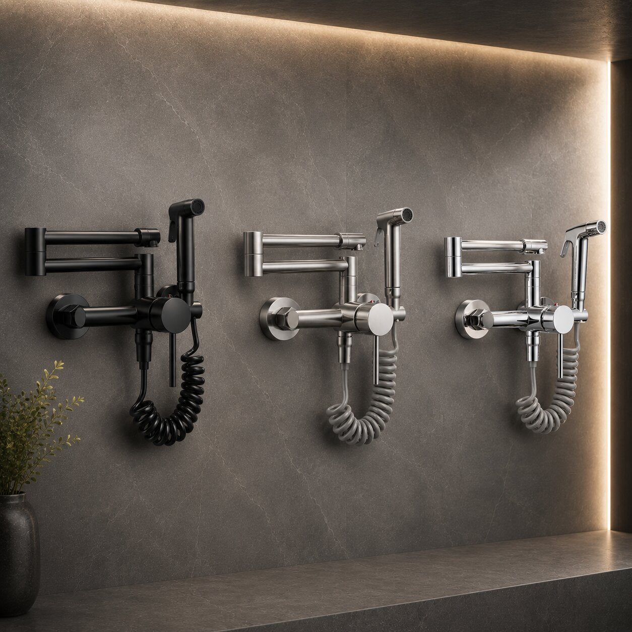 Robinet de cuisine flexible avec douchette