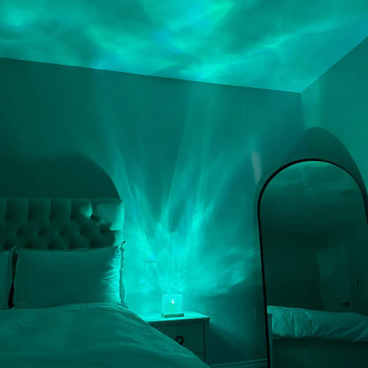 Cube lumineux aurores boréales