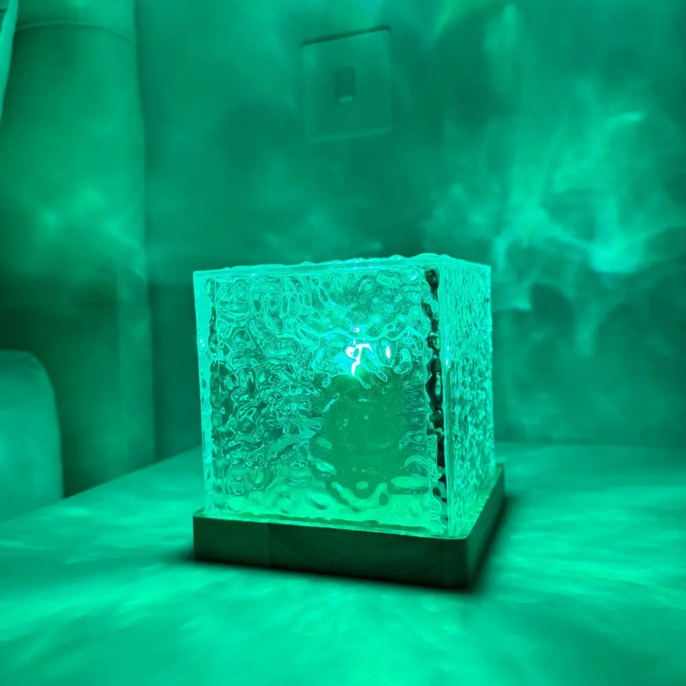 Cube lumineux aurores boréales