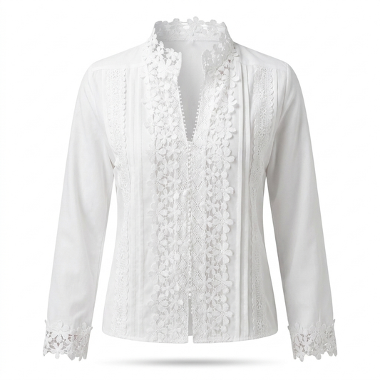 Blouse élégante pour femme à motifs floraux