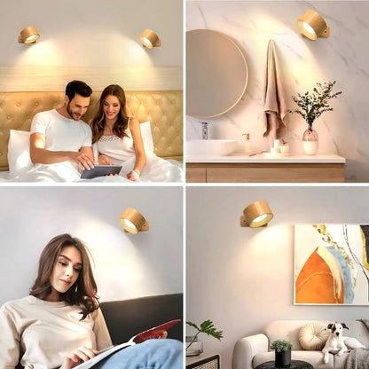 Lampe Murale Rechargeable Rotative 360°